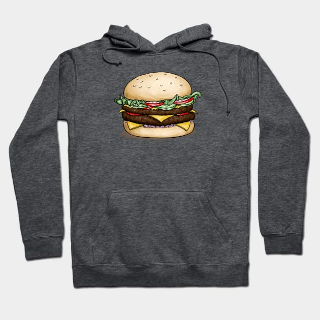 Cheeseburger Hoodie by Space Penguin Studios 